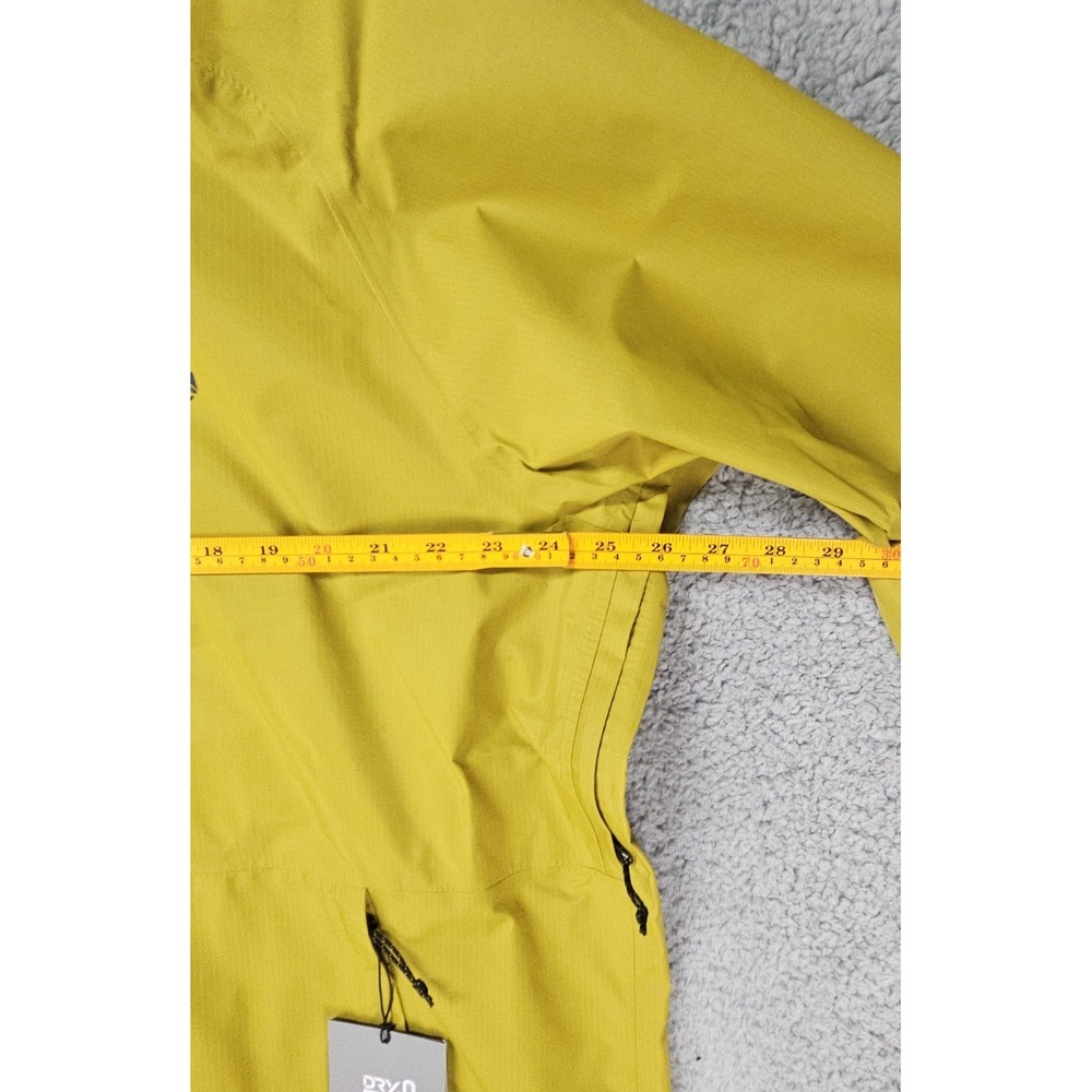 Mountain Hardwear Threshold Rain Jacket Men's XXL Desert Yellow Dry Q Core NWT - Picture 8 of 15